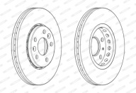 Ferodo DDF2507C Tarcza hamulcowa Tarcze Komplet
