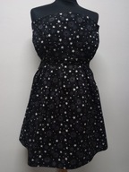 sukienka dziewczęca czarna biała