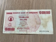 Zimbabwe - 10000000 dolarów - 2008