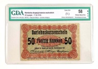 Banknot 50 kopiejek 1916 Posen Poznań GDA 58
