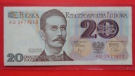 20 zł 1982 ,seria AG 3977853,stan II-