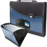 Teczka z rączką A4 Rapesco organizer z przegródkami