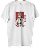 KOSZULKA T-SHIRT POWER CHAINSAW MAN ANIME MANGA PREZENT BAWEŁNIANA
