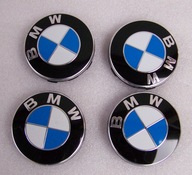 Oryginalne 6850834 dekielki felg BMW 530E 640 740E 740i 750i X1 56 mm MAŁE