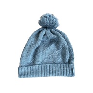 Czapka zimowa z pomponem szara Konwar 50-54