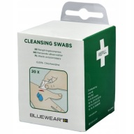 Kompresy oczyszczające 0,05% Chlorhexidine Chloroheksydyna 20 szt. BLUEWARE