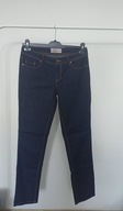 janina slim style wear spodnie dżins strecz proste granat 42 l 32