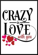 A2 PLAKAT NA WALENTYNKI PREZENT *CRAZY IN LOVE WITH YOU*