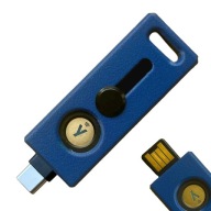 Lock Nest Slide - Wysuwane Etui Yubikey 5C USB-A i C Premium Blue + eBOOK