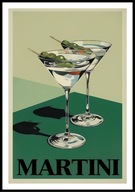 A2 PLAKAT DO KUCHNI JADALNI RESTAURACJI KIELISZEK MARTINI OLIWKI
