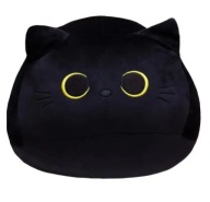 maskotka Kawaii czarny kot 20cm pluszowa wysokiej jakości