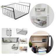KOSZYK PODWIESZANY POD PÓŁKĘ SZAFKĘ ORGANIZER PÓŁKA KUCHENNA ŁAZIENKOWA