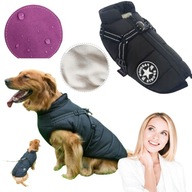 KURTKA UBRANKO DLA PSA KAMIZELKA CIEPŁA ZIMOWA Z SZELKAMI CZARNA M