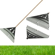 GRABIE WACHLARZOWE DO LIŚCI I TRAWY 61X150CM KOTARBAU PLASTIKOWE CZARNE