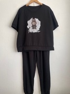 Dres komplet damski masełko Labubu czarny