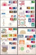 CEPT Europa FDC 1970 rocznik komplet