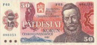 Czechosłowacja - 50 Koron - 1987 - P96a