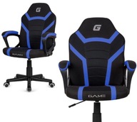 Krzesło biurkowe Lugano Mario niebieski