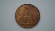 1 one penny - KG VI - Anglia - Brytania 1944