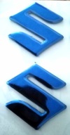 Logo Suzuki 3D 2szt 2,3x2,3cm NIEBIESKI V-Strom GSR GSX SV GSXR AN400