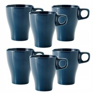 IKEA FARGRIK Kubek, kamionka c/turkus, 25cl 6sztuk