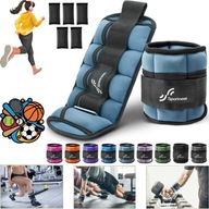 Mankiety obciążające Sportneer, regulowane obciążniki 1,6/3,2 kg - KONDYCJA