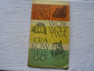 Województwo krakowskie mapa zabytków 1973r.