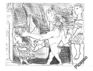 PABLO PICASSO - VOLLARD SUITE #223 - 1956 r.!