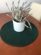 MAMAJASTUDIO Podkładka na stół,średnica 40cm,pod talerz z sznurka.