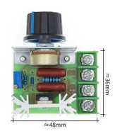 AC 220V 2000W SCR moduł regulatora napięcia ściemniacz prędkości silnika