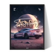 Plakat BMW M4 w ramce 30x40 cm obraz auta dekoracja wnętrza