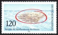 Niemcy 1982 Znaczek 1144 ** ochrona środowiska morze