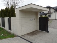 Ogrodzenie betonowe, pustak gładki,bloczek Combet PG108x22x20 Biało-kremowy