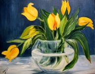 Tulipany w wazonie - W.Kowal