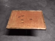 Stolik kawowy z żywicą, malowany "zachód Słońca"