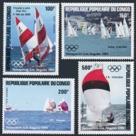 Kongo Brazzaville 1984 Znaczki 980- ** sport igrzyska olimpijskie Olimpiada