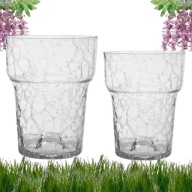 DUŻA SZKLANA DONICZKA DONICA DO STORCZYKÓW O ŚREDNICY 13CM WYS.16CM