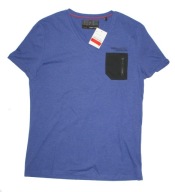 URBAN DISTRICY_BLUZKA_chabrowa T-shirt czarna kieszonka Logo bawełna_M