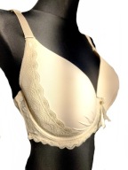 Piękny wygodny biustonosz stanik beżowy r. 90E