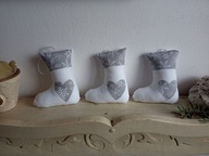 SKARPETY BUCIKI MATERIAŁOWE ZAWIESZKI komplet 3 sztuki