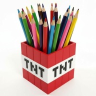 TNT DYNAMIT MINECRAFT organizer na biurko kredki pisaki długopisy