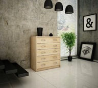 SZAFKA NA BUTY KOMODA DĄB SONOMA 5 PÓŁEK SOLIDNA NA PRZEDPOKÓJ