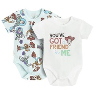 Cool, Body chłopięce z krótkim rękawem, Toy Story, zestaw, 2 szt.