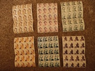 Seria "Wybitni Polacy" - znaczki Fi 2708-2713 w układzie 4x5 (po 20 szt)