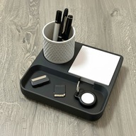 MODERN STYLOWY ORGANIZER NA BIURKO CZARNY