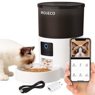 AUTOMATYCZNY DOZOWNIK KARMY DLA KOTA PSA Z KAMERĄ WI-FI ROJECO INTELIGENTNY