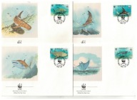 02-FDC-KP26- Kiribat,WWF,1991, Fauna oceaniczna