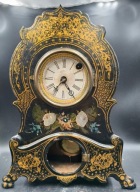 Secesyjny zegar kominkowy Waterbury Clock 1859 r – sprawny do przeglądu