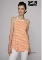 GATTA Miranda tunika bluzka top w paski lato 38