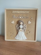 Anioł stróż prezent Pamiątka I Komunii Świętej Obrazek